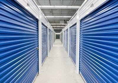 Blue Storage Hallway at Ashland Storage Center