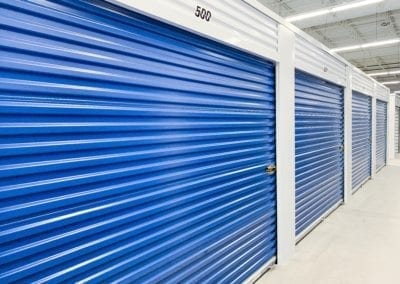 Blue Storage Units at Ashland Storage Center